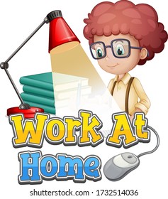 Diseño de fuentes para trabajar desde casa con el niño haciendo la ilustración de la tarea