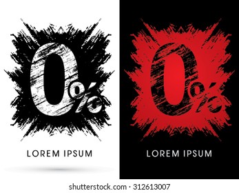  ,Font , Designed using grunge brush on scratch background, graphic vector.