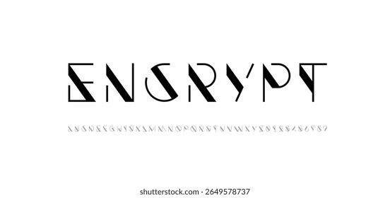 Font digital cyber alphabet, cyberpunk letters A, B, C, D, E, F, G, H, I, J, K, L, M, N, O, P, Q, R, S, T, U, V, W, X, Y, Z and futuristic numerals 0, 1, 2, 3, 4, 5, 6, 7, 8, 9