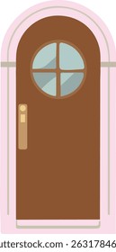 Font door icon vector art and illustration.