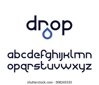 font drop