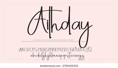 font An Elegant Signature Font