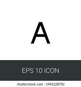 Font eps 10 simple icon