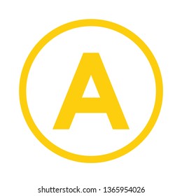 Font flat icon. Vector illustration flat Icon for mobile concept and web design.