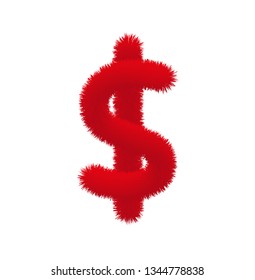 Font fluffy and furry vector special character ALT36