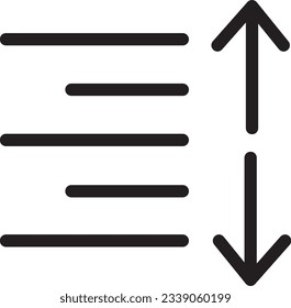 Font Format Height Outline Icon