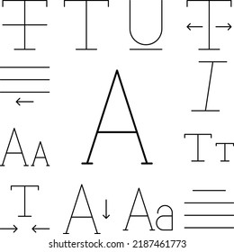 font, format, text icon in a collection with other items