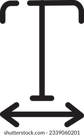 Icono de esquema de texto de formato de fuente