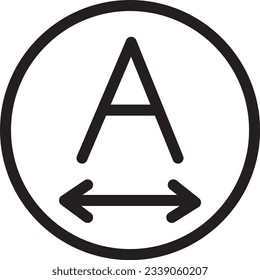 Font Format Text Outline Icon