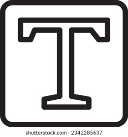 Font Format Text Outline Icon
