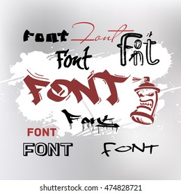 Font is graffiti.