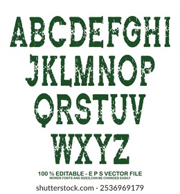 Font of grunge letters. Hand drawn ink alphabet. Grunge scratch type font. Decorative font for books, posters, postcard, typography. Vector.