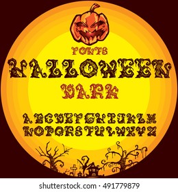 font halloween dark