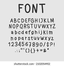 font hand drawing very cool