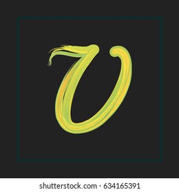 Font Hand drawn typeface named zero