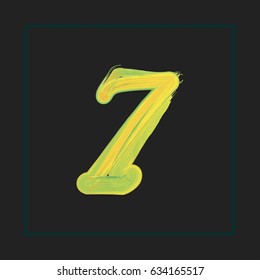 Font Hand drawn typeface named zero