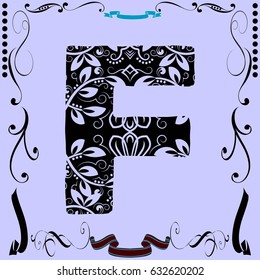 Font handcrafted flowers vector script alphabet font vector, design,handwritten,brush,retro,old style design,vector letters,vintage,labels,illustration,named-F