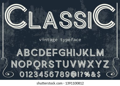 font handcrafted typeface vector vintage named vintage classic