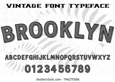 font handcrafted vector named brooklyn