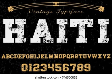 font handcrafted vector named haiti
