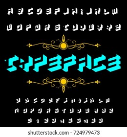 Font handcrafted vector script alphabet fonts symbol design named typeface. Handwritten vector ABC fonts, symbols and numbers