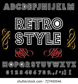 Font handcrafted vector script alphabet font vector, design, handwritten typeface named Retro Style