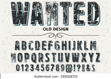 wanted fonts free