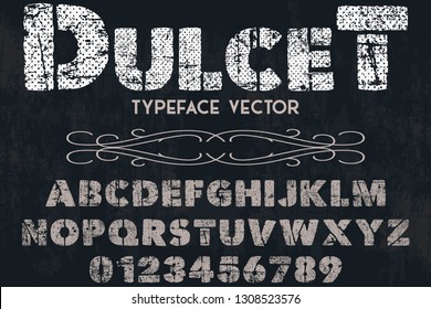 font handcrafted vector typeface named dulcet