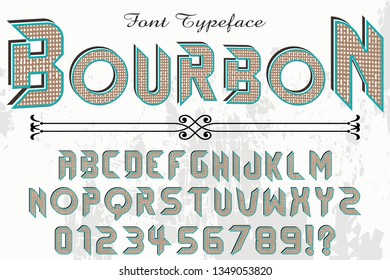 font handcrafted vector typeface named bourbon