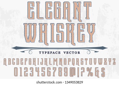 font handcrafted vector typeface named elegant whiskey