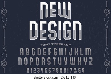 font handcrafted vector typeface named new design