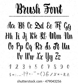 Font - handwriting brush. It can be used to create badges, logos, corporate identities, in its design.