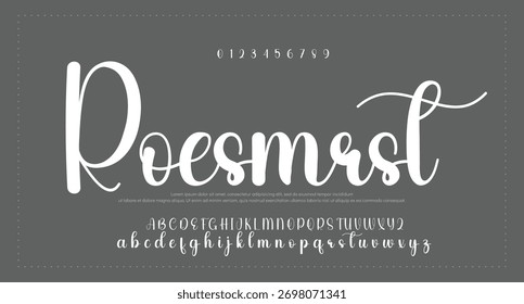  Font Handwritten Glossy Script Text Effect
