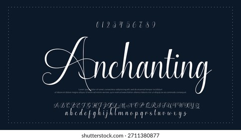 Font Handwritten Glossy Script Text Effect