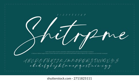  Font Handwritten Glossy Script Text Effect
