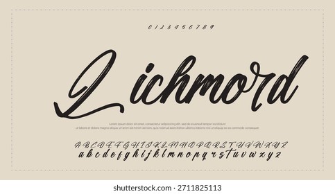  Font Handwritten Glossy Script Text Effect
