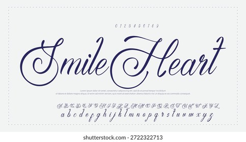 Efeito de Texto de Script Brilhante Manuscrito para Fonte 