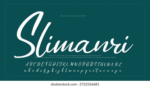 Efeito de Texto de Script Brilhante Manuscrito para Fonte 