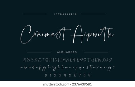 Font Handwritten Signature Brush Font Type Font lettering handwritten