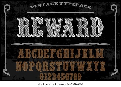 font handwritten vector Calligraphic alphabet,vector,script,font,labels named reward
