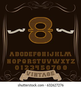 font handwritten vector Calligraphic vector vintage alphabet,vector,script,font,labels,designers for typeface,grunge,banners with decoration,handcrafted,Hand Lettering named  8 vintage