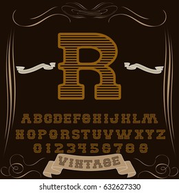 font handwritten vector Calligraphic vector vintage alphabet,vector,script,font,labels,designers for typeface,grunge,banners with decoration,handcrafted,Hand Lettering named  R vintage