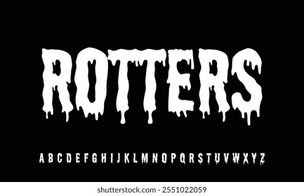  font, high uneven rough typeset, Halloween alphabet, crooked jumpy letters, witch style type, vector cartoon typographic design