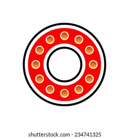 Font with holes. 