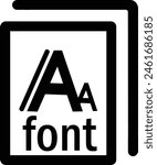 font icon black color eps format 