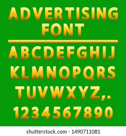 Font icon. Graphic template. Vector background