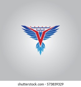 font icon logo with design bird brand