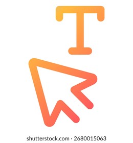 Font icon symbol. Vector illustration.