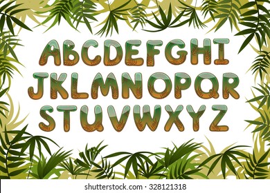 Jungle Font Stock Vectors Images Vector Art Shutterstock