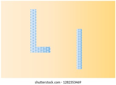 font l alphabet blue in the yellow volume